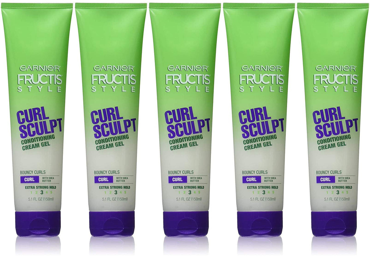 Garnier Fructis Style Curl Sculpt Conditioning Cream Gel 5 oz (Pack of 5) Beauty & Personal Care Garnier