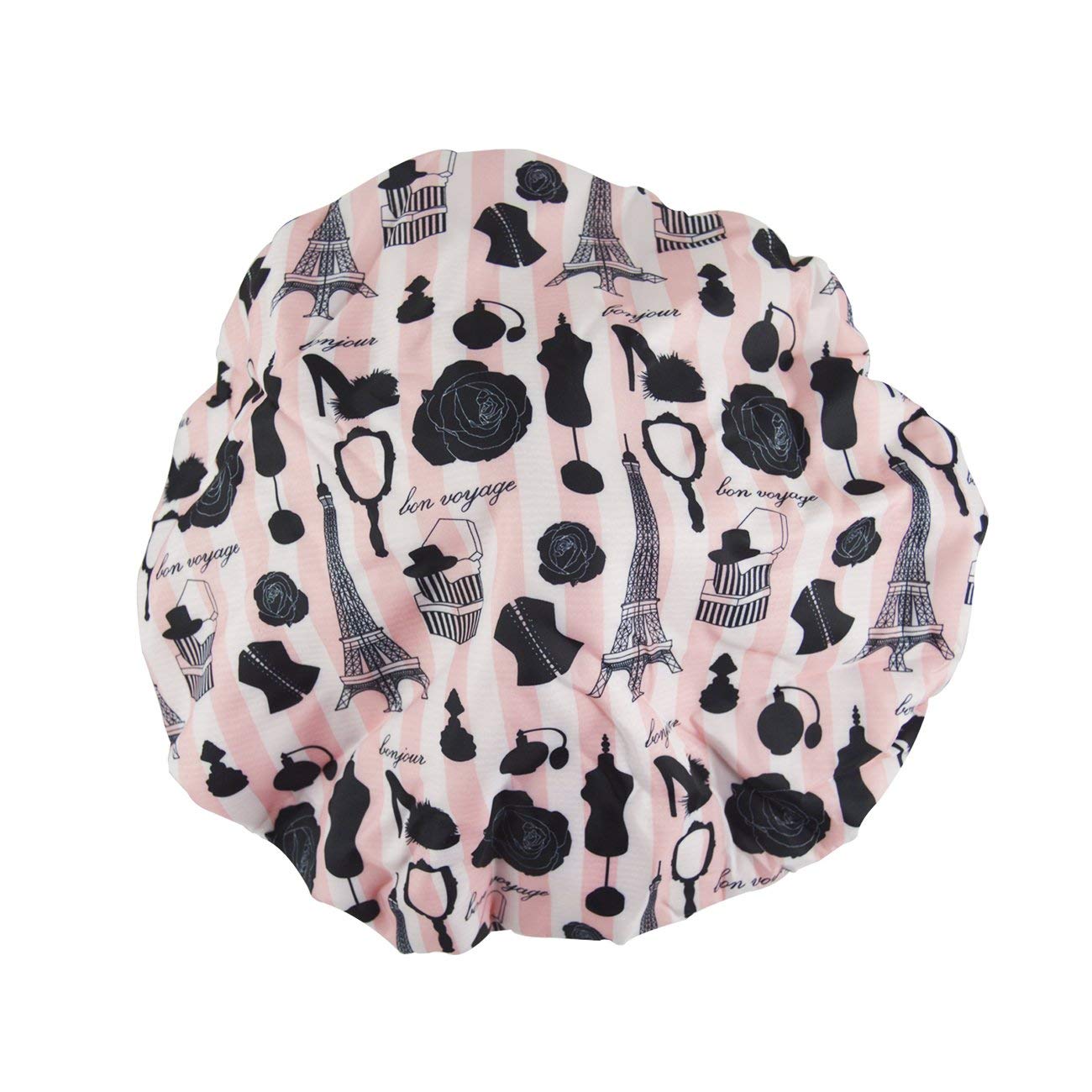 Reusable Nylon Bath & Shower Cap, Reversible Oversized Waterproof Shower Caps Large Designed for all Hair Lengths w Terry Lining & Elastic Band Beauty & Personal Care Betty Dain