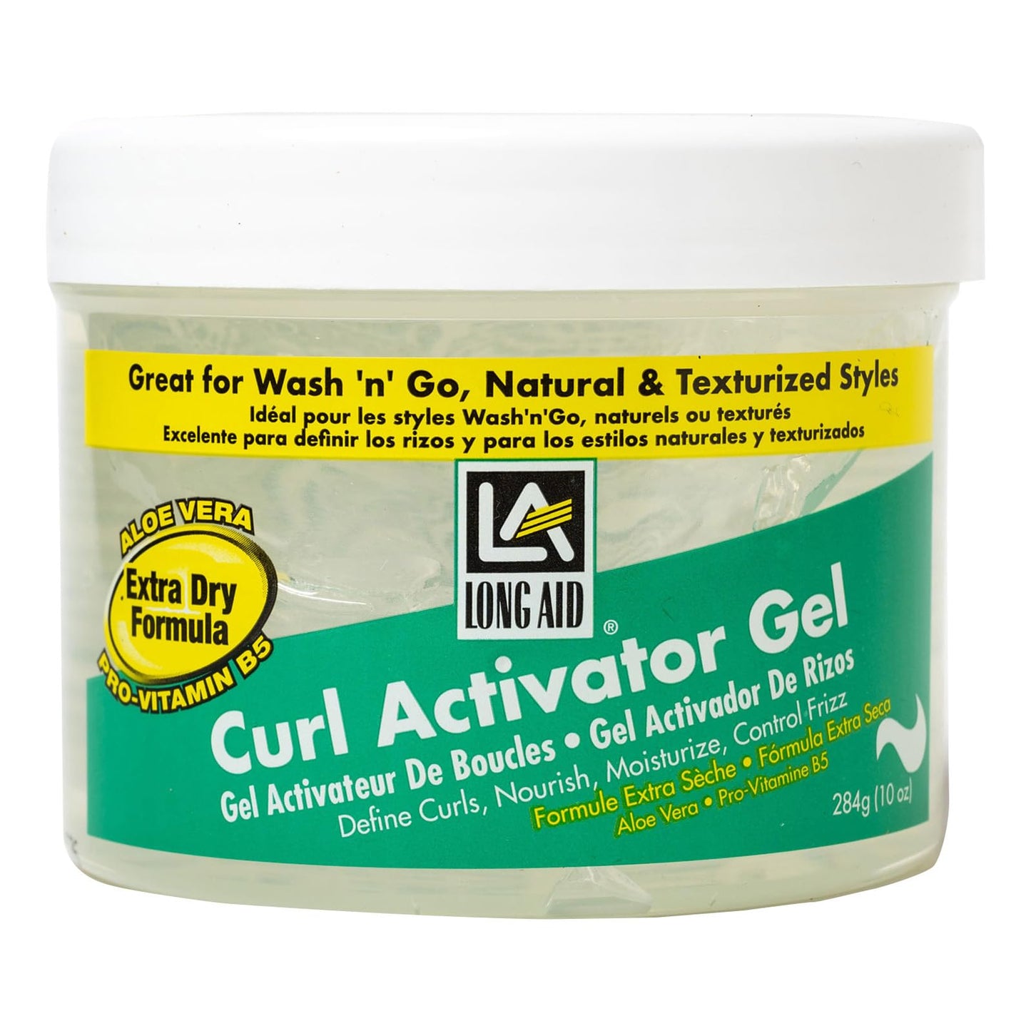 AmPro Long-Aid Activator Gel - Enriched with Aloe Vera, Protein, and Vitamin B Complex - Brings Essential Moisture to Strands - Defines Your Natural Beauty & Personal Care AMPRO