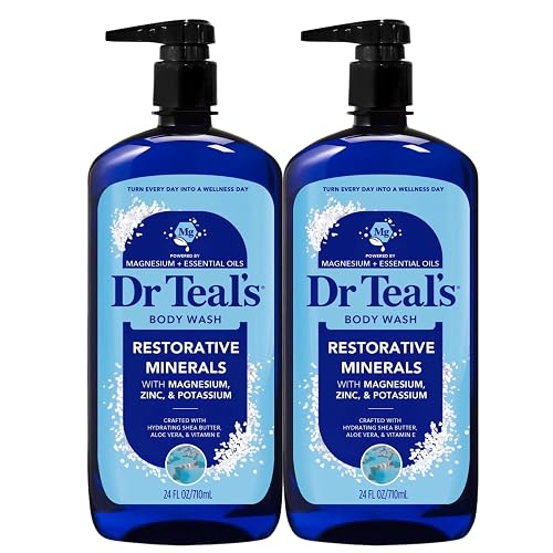 Dr Teal's Body Wash, Restorative Minerals with Magnesium, Zinc & Potassium (Body Wash Set of 2) Beauty & Personal Care Dr Teal's