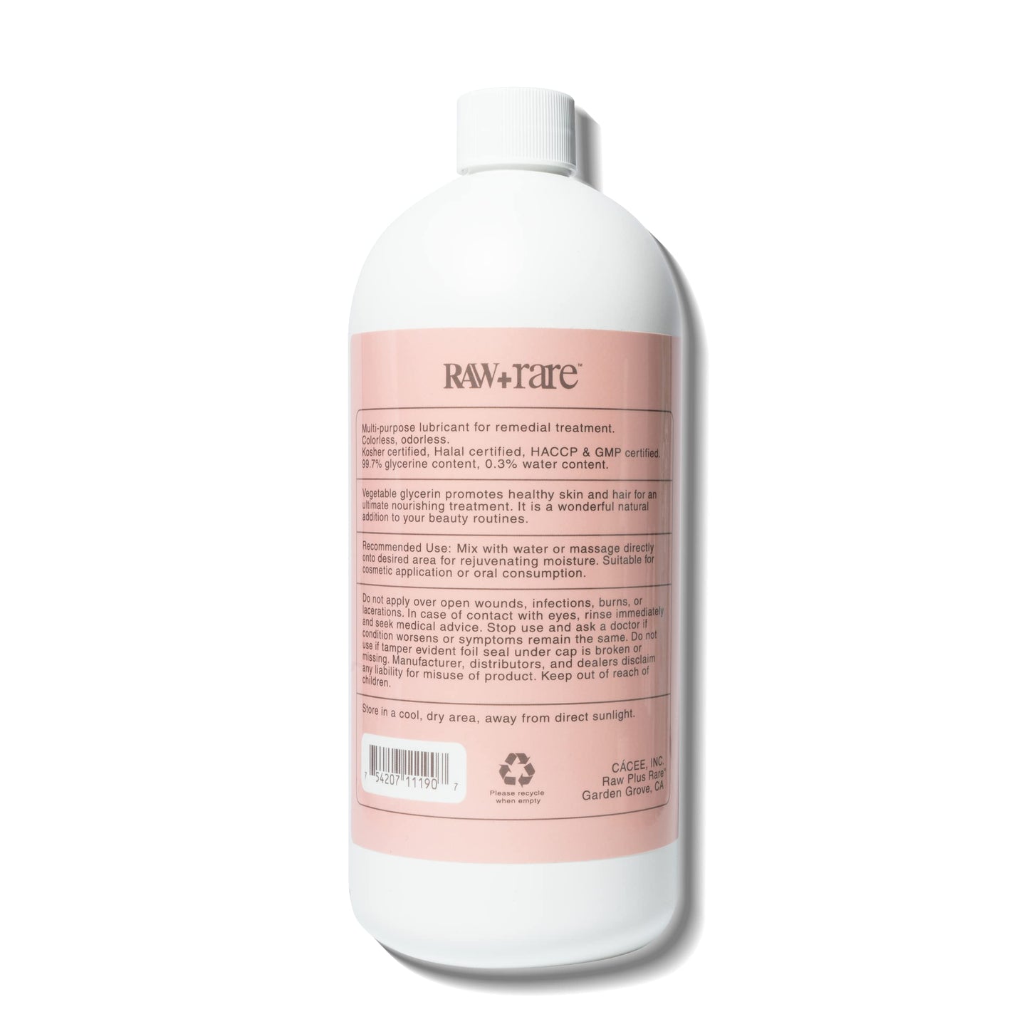Raw Plus Rare Food Grade Vegetable Glycerin 32 oz Beauty and Personal Care Raw Plus Rare