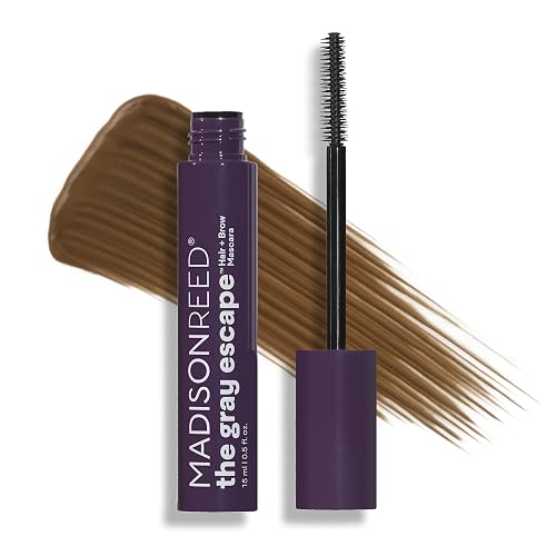Madison Reed The Gray Escape Hair & Brow Mascara - Quick-Dry, All-Day Gray Coverage for Roots & Brows, Smudge-Proof, Titanium Dioxide-Free, Argan Oil Beauty & Personal Care Madison Reed