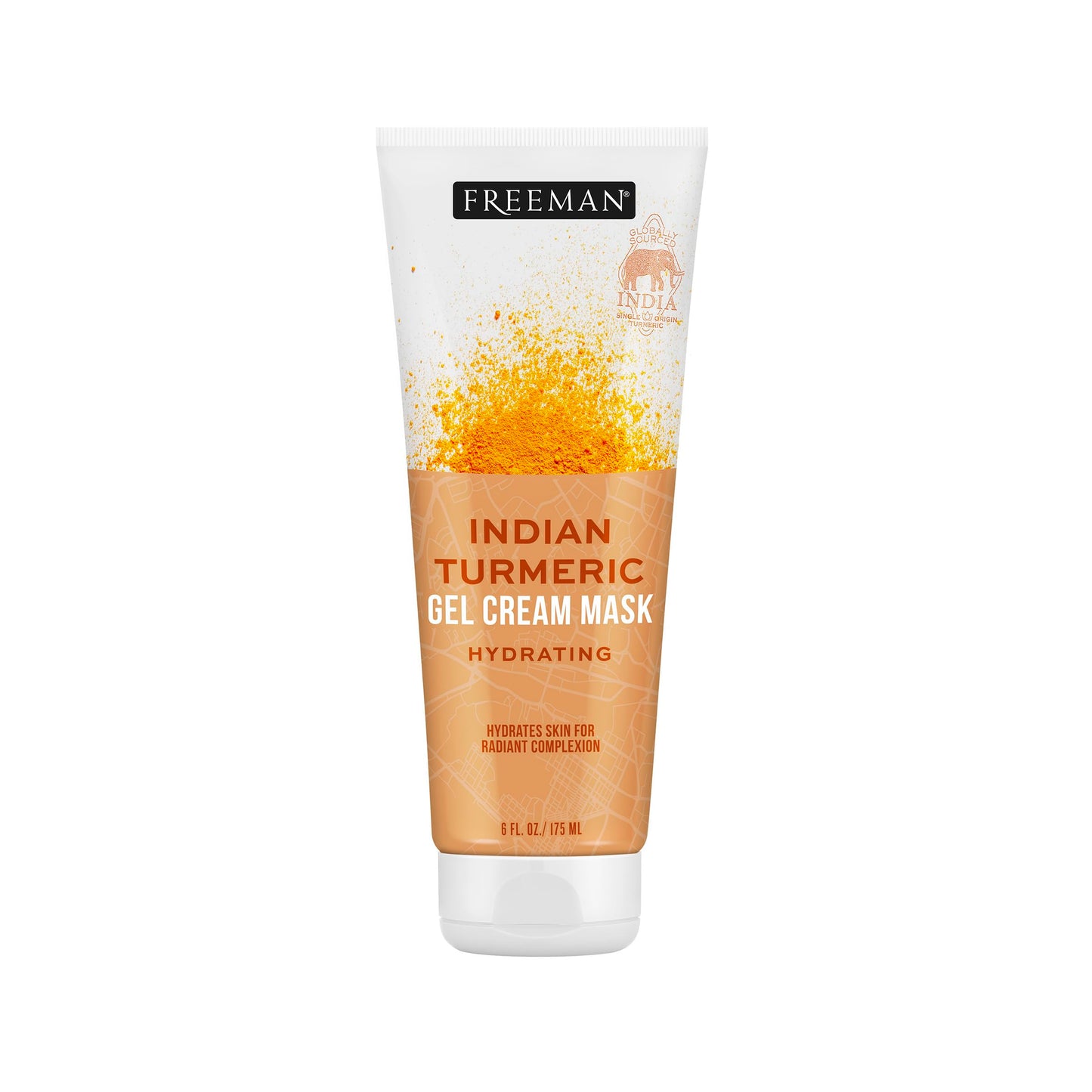 Freeman Exotic Blends Hydrating Indian Turmeric Gel Cream Facial Mask, 6 fl.oz./175 mL Tube Beauty & Personal Care Freeman