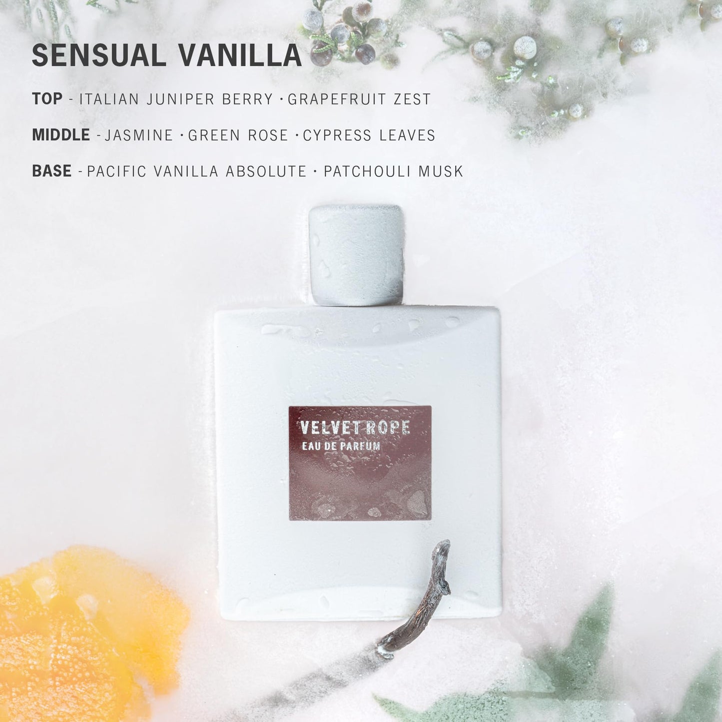 APOTHIA VELVET ROPE | Eau de Parfum | Vanilla, Jasmine, Grapefrut, White Musk | Clean, Long Lasting Amber Vanilla Perfume for Women | Non-Toxic Beauty & Personal Care APOTHIA