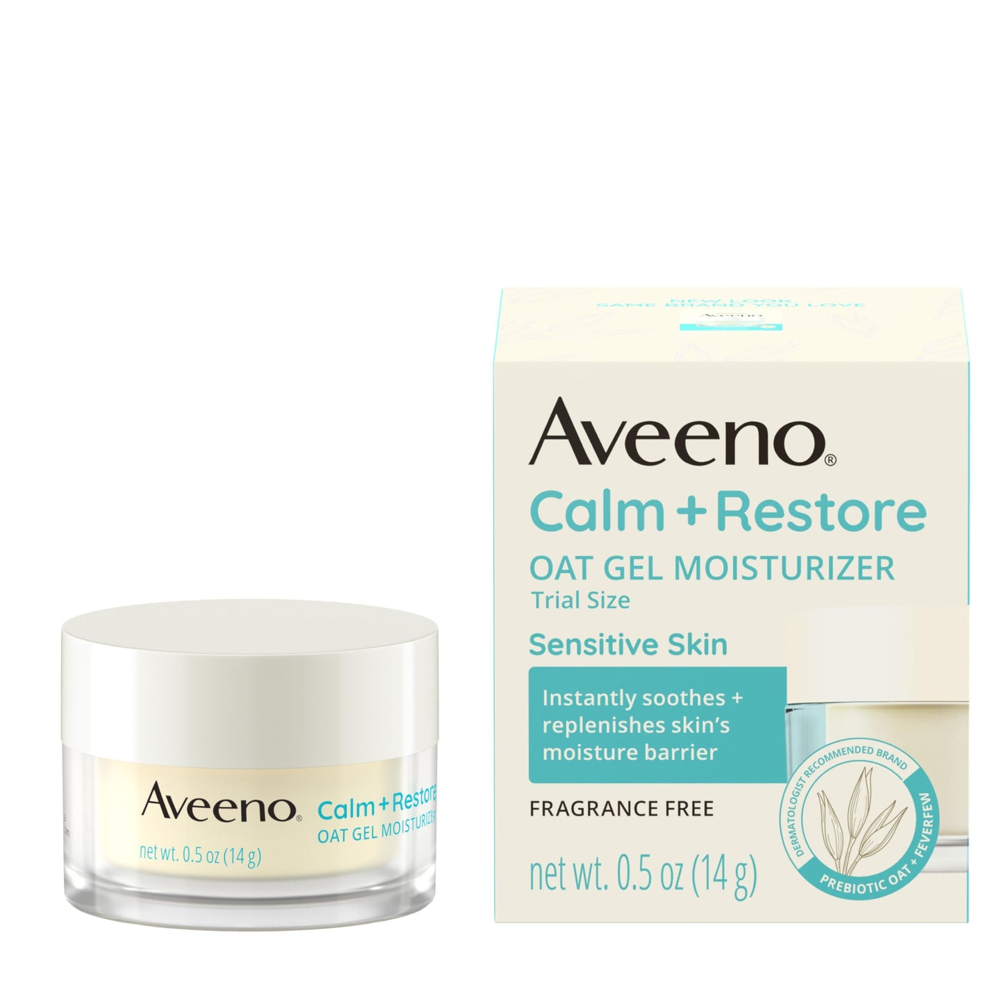 Aveeno Calm + Restore Oat Gel Facial Moisturizer for Sensitive Skin, Fast-Absorbing, Soothing Lightweight Gel Cream Face Moisturizer with Prebiotic Beauty and Personal Care Aveeno Default Title