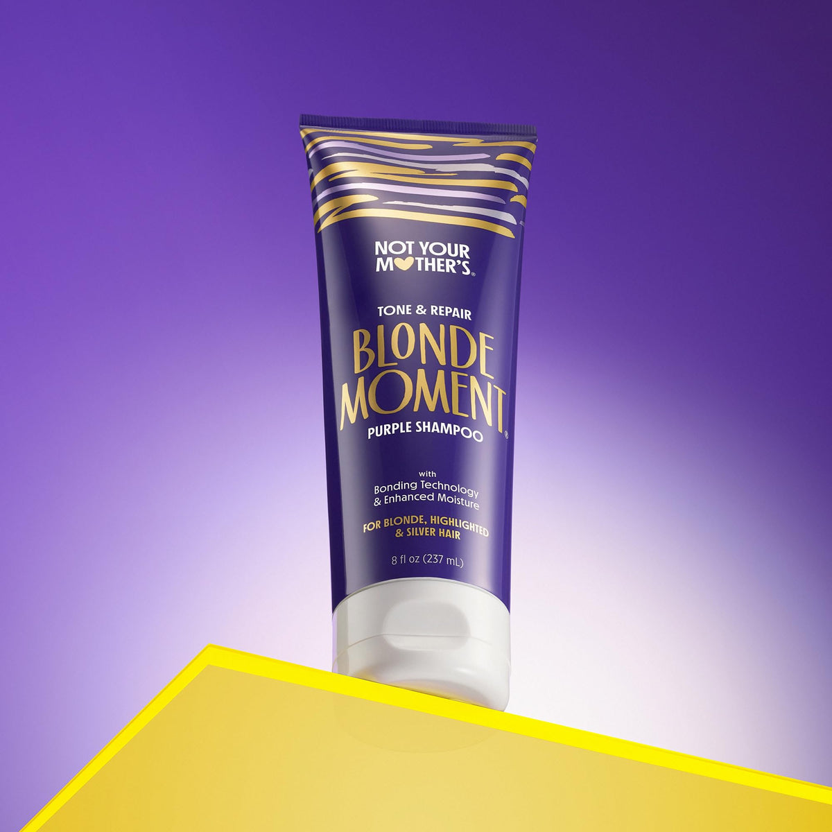 Not Your Mother's Blonde Moment Purple Shampoo and Conditioner (2-Pack) - 8 fl oz - Ideal for Blonde, Highlighted Brunette, Silver Hair - Helps with