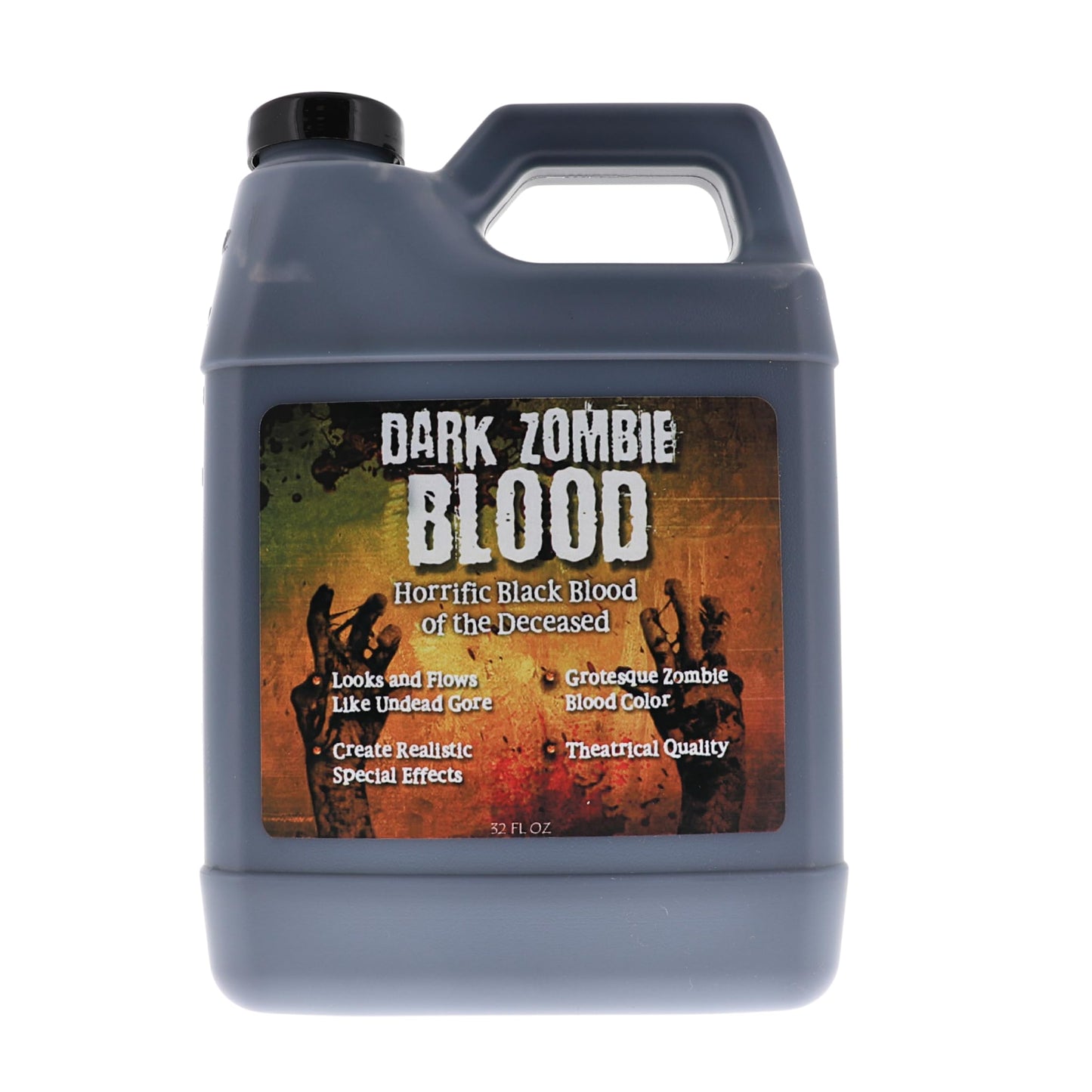 Dark Zombie Blood - 32 fl oz Bottle Ultra-Realistic Black Fake Blood for Halloween, Cosplay, Horror Makeup & SFX - Washable, Long-Lasting Formula Beauty & Personal Care TOXIX