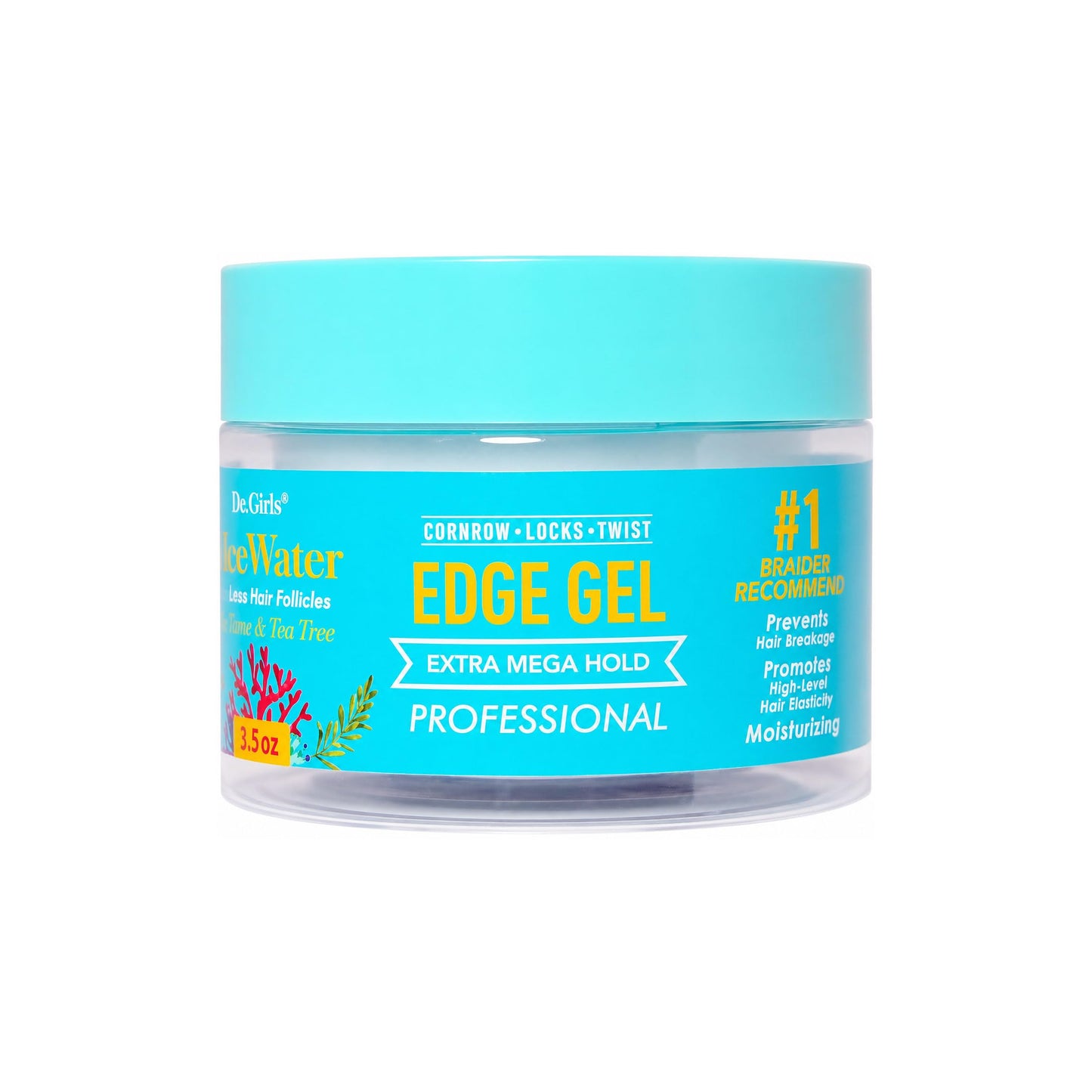 Dr. Girls Rice Water Edge Gel - Extra Mega Hold for Cornrows, Locs & Twists with Biotin, Castor Oil 3.5oz (Sea Moss+ Tea Tree) Beauty & Personal Care Dr.Girls