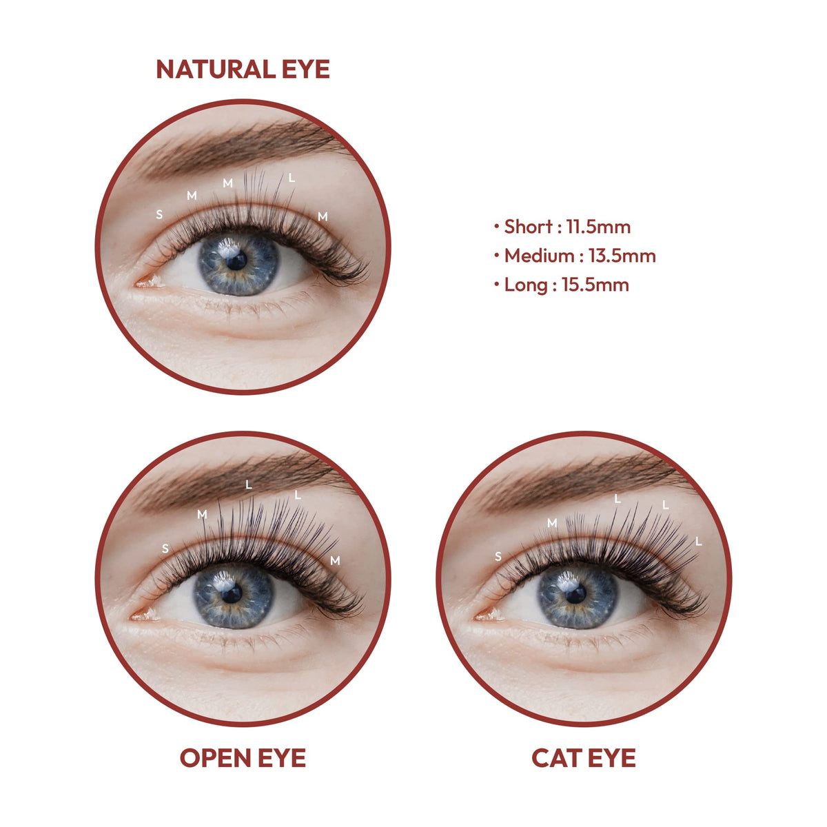 iENVY False Eyelashes Deep C Curl Individual Lashes Natural Finish Eyelash (Long) Beauty & Personal Care i•ENVY