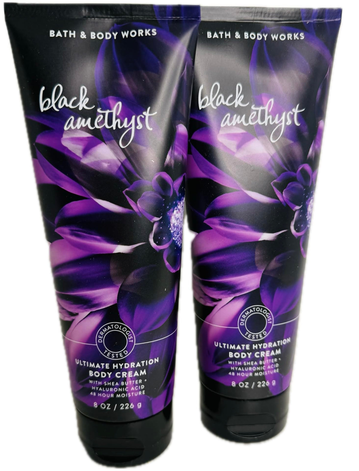 Bath & Body Works Black Amethyst Ultimate Hydration Body Cream 8 oz 2 Pack