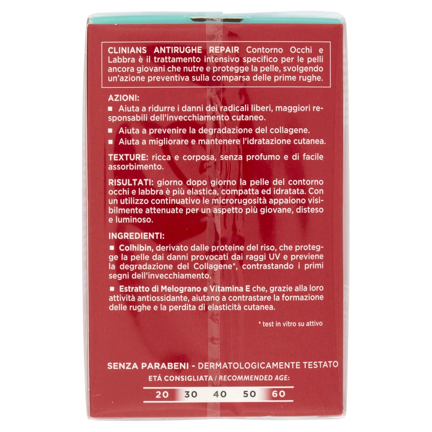 Clinians Intensive Anti-Wrinkle Eye & Lip Balm with Pomegranate, Rice Proteins & Vitamin E 15ml / 0.5 fl.oz Beauty and Personal Care CLINIANS