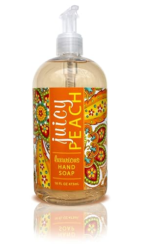 Greenwich Bay JUICY PEACH Shea Butter Hand Soap Enriched with Cocoa Butter 16 oz Beauty & Personal Care Greenwich Bay