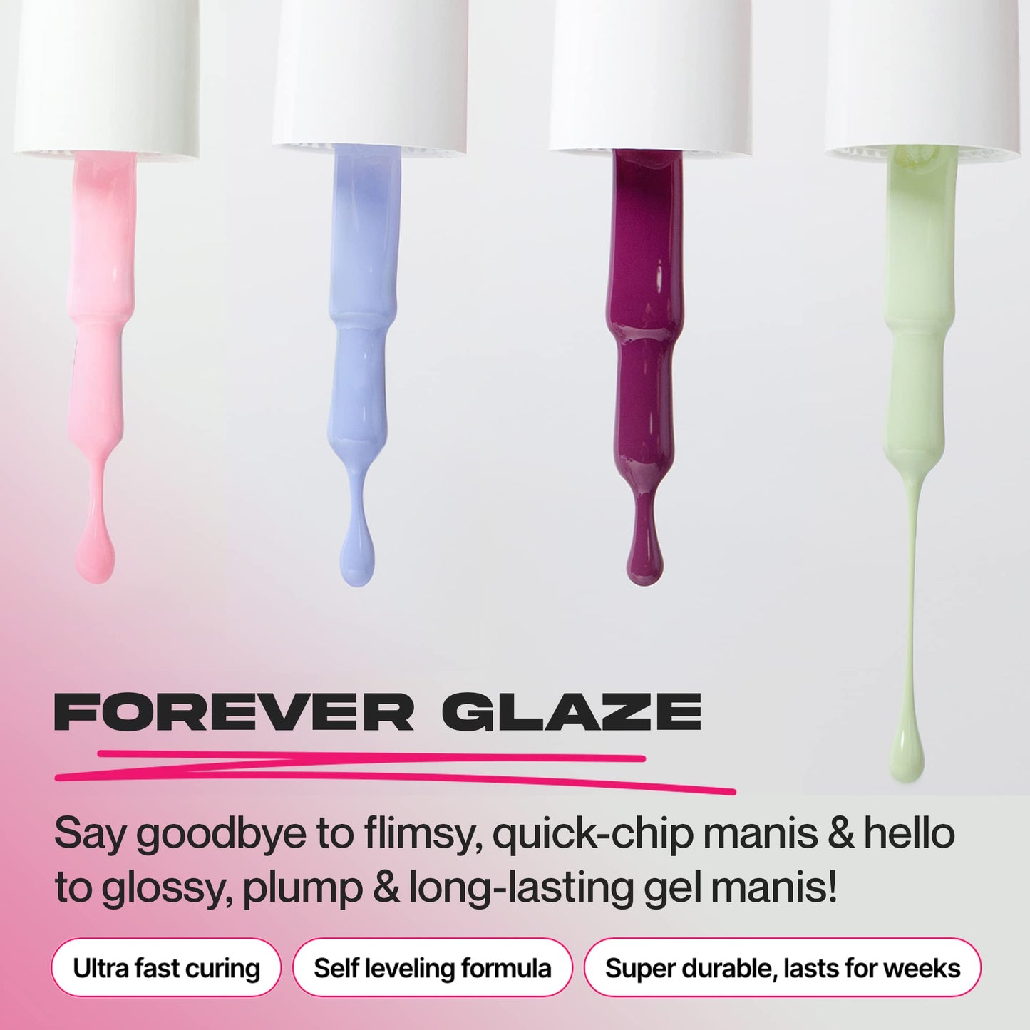 Nailboo Premier Forever Glaze Gel Nail Polish, Clear Top Coat LED Lamp Gel Polish, Self-Leveling DIY, Salon Quality Nail Color, Glossy Long-Wear, 0.3 Beauty & Personal Care Nailboo
