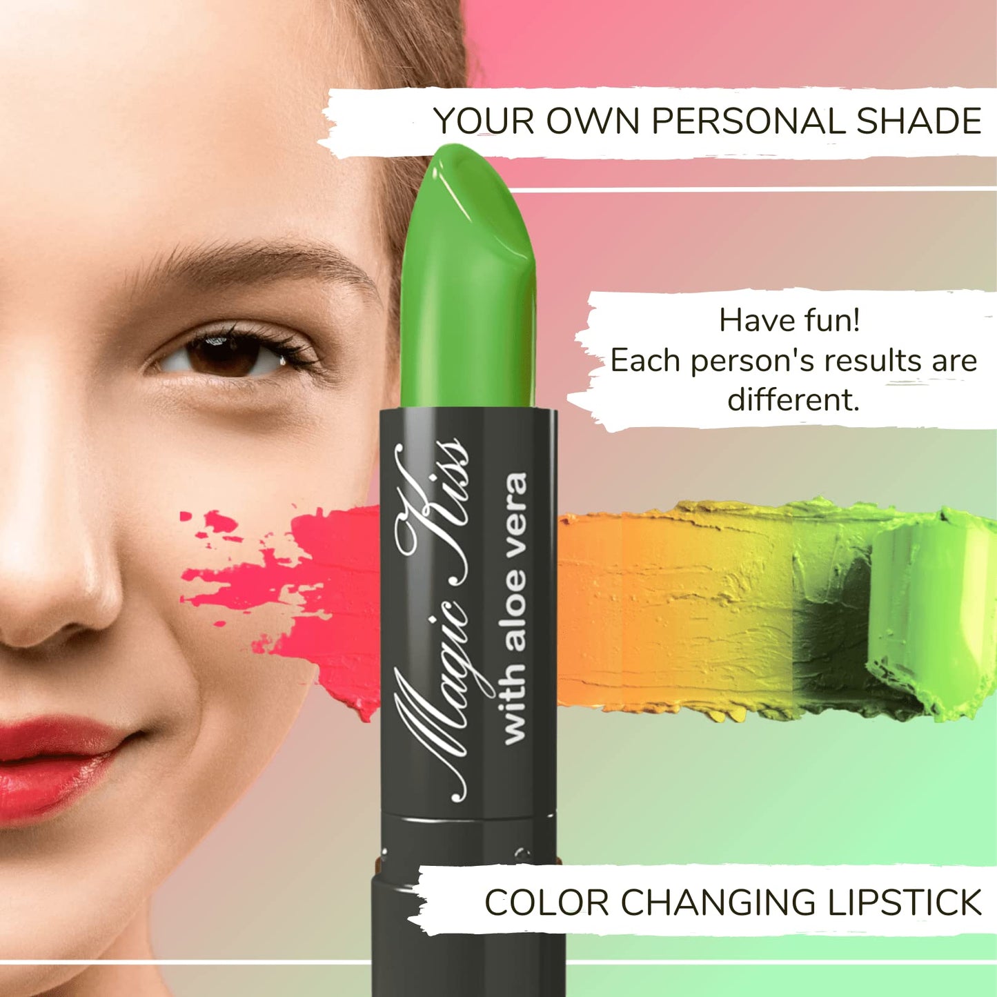 Magic Kiss Color Changing Matte Lipstick set, Long Lasting Nutritious Lips Moisturizer Magic Temperature Color Change Lip Balm with Aloe Vera PH Beauty & Personal Care Magic Kiss