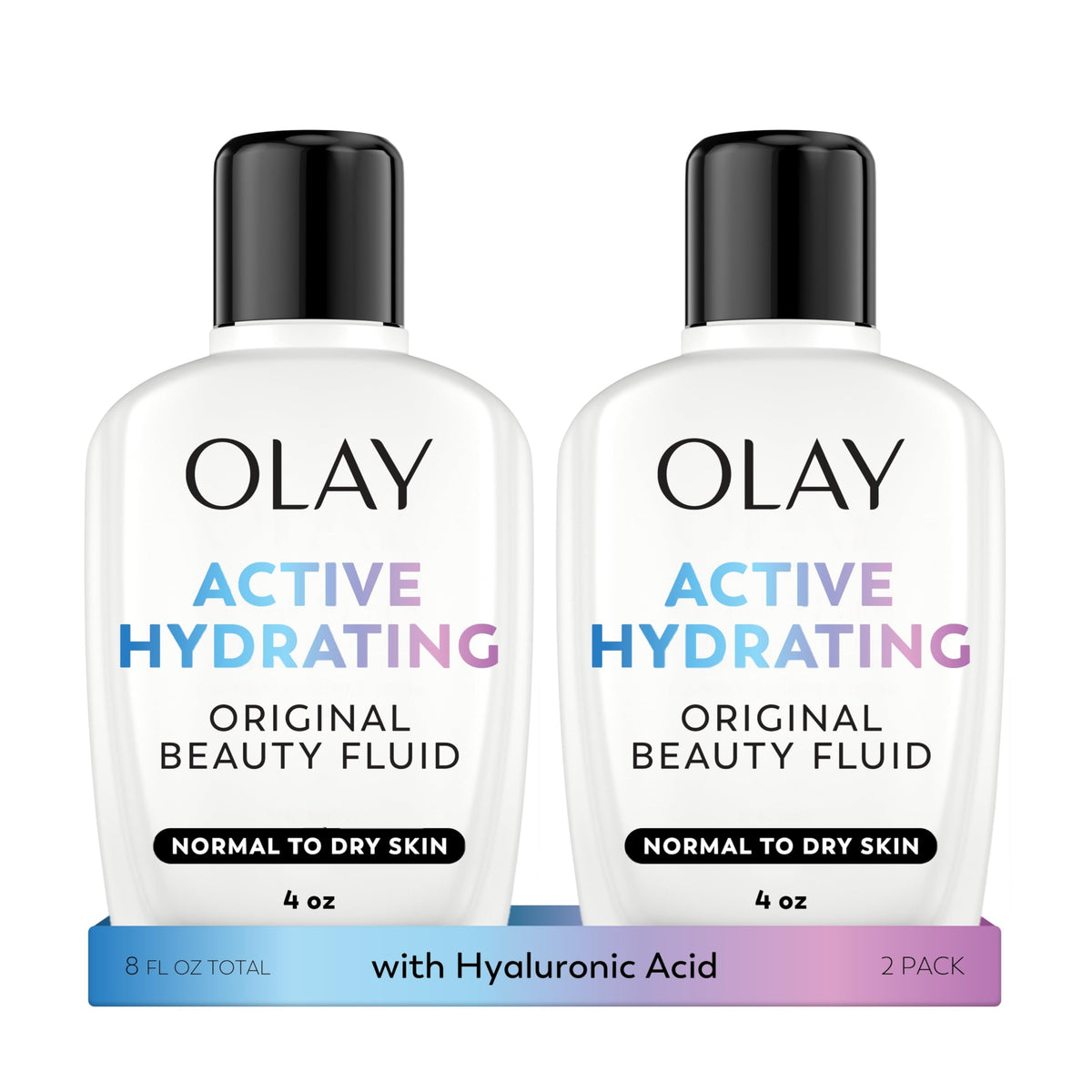 Olay Face Moisturizer, Active Hydrating Beauty Fluid Lotion, Original Facial Moisturizer, 4 Oz. (Pack of 2) Beauty & Personal Care Olay