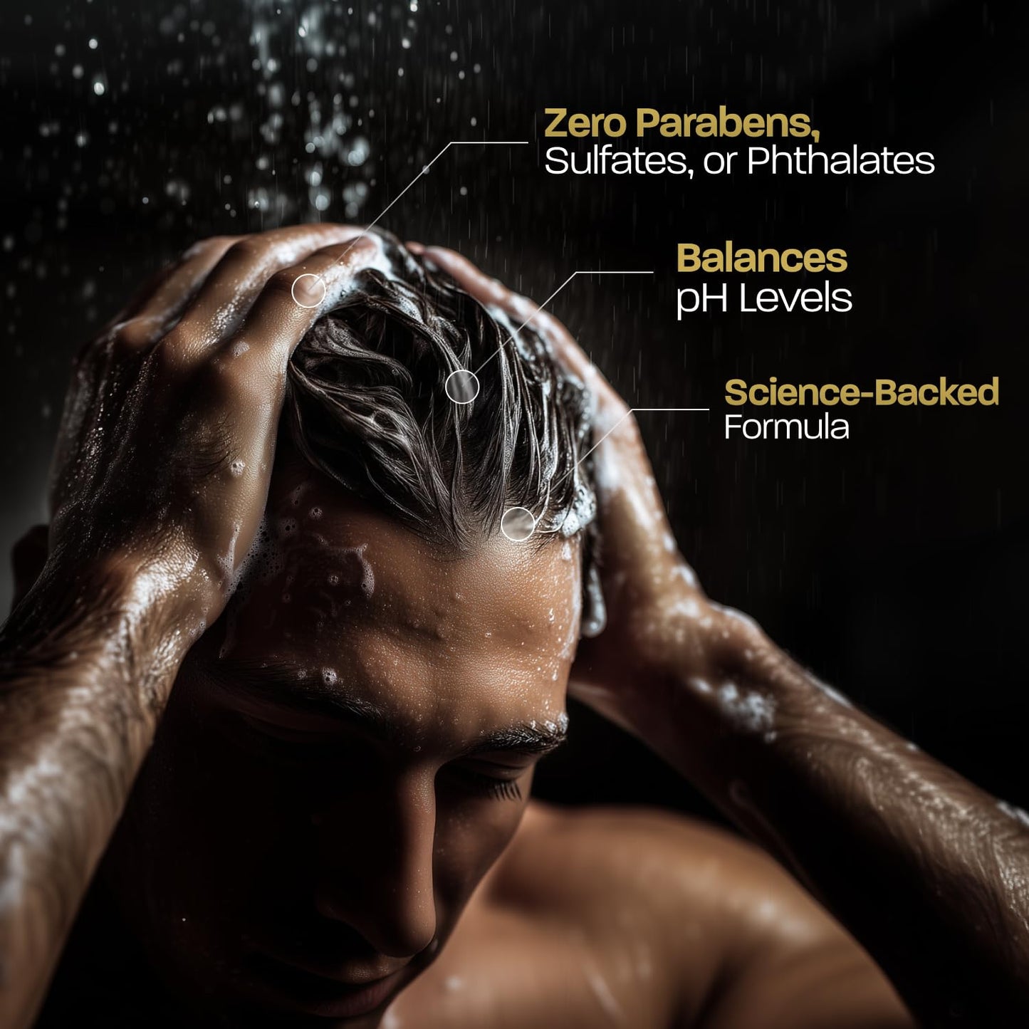 BASED Shampoo with Aloe Vera, Peppermint Oil, & Coconut Oil, Cleansing Shampoo for Men, No Sulfates, Parabens or Synthetic Fragrance, Quality Men's Beauty and Personal Care BASED BODYWORKS