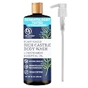 Dr. Jacobs Naturals Castile Peppermint All-Natural Body Wash for Moisturizing Dry and Sensitive Skin with Plant-Based Ingredients with Pump - 32 Ounce Beauty & Personal Care DR.JACOBS NATURALS