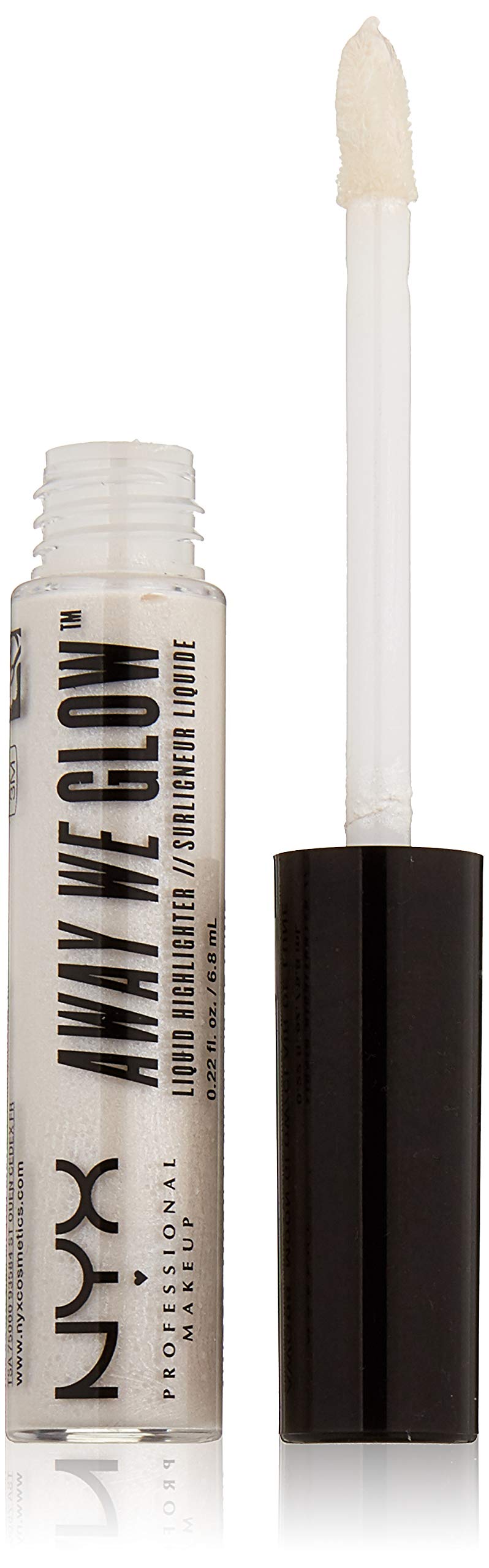NYX Professional Makeup Away We Glow Liquid Highlighter, Moon Glow, 0.22 Fluid Ounce