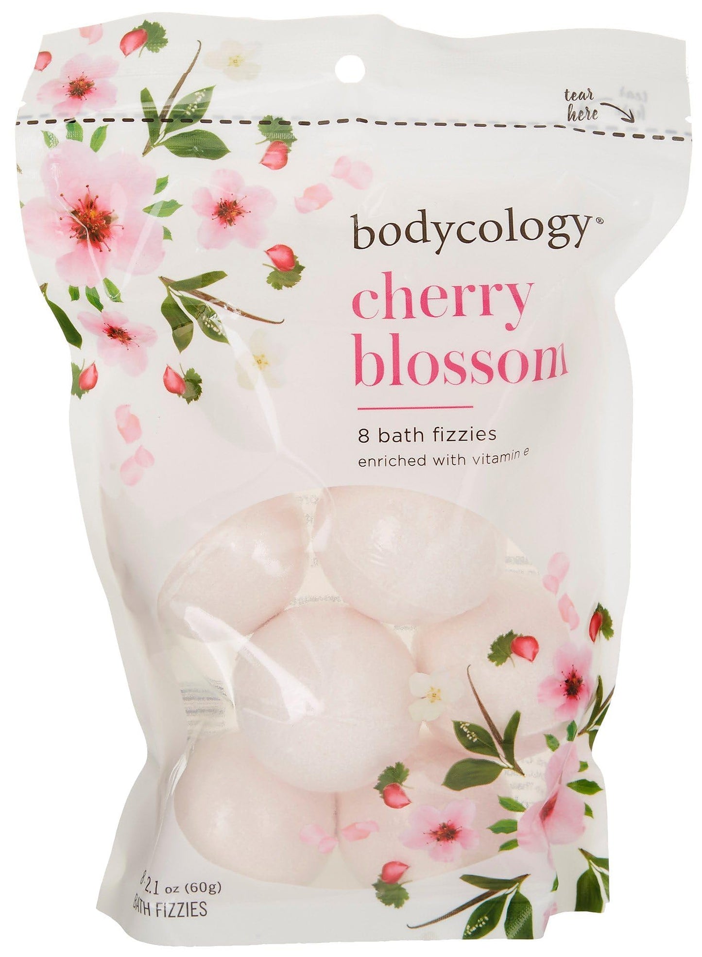 Bodycology Cherry Blossom Bath Fizzies Soak Balls, 8 Count Beauty & Personal Care Bodycology