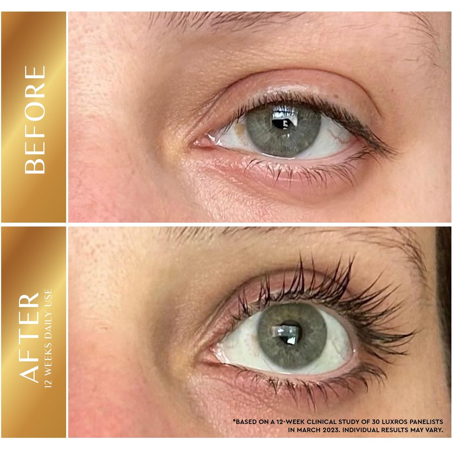Eyelash Growth Serum 5 mL: Get Thick, Strong Lashes in Just 3-4 Weeks with Our Plant-Based Eyelash Growth Serum - No Parabens - Made in USA Beauty & Personal Care LUXROS