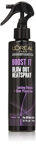 L'Oréal Paris Advanced Hairstyle BOOST IT Blow Out Heatspray, 5.7 fl. oz. Beauty & Personal Care L'Oreal Paris
