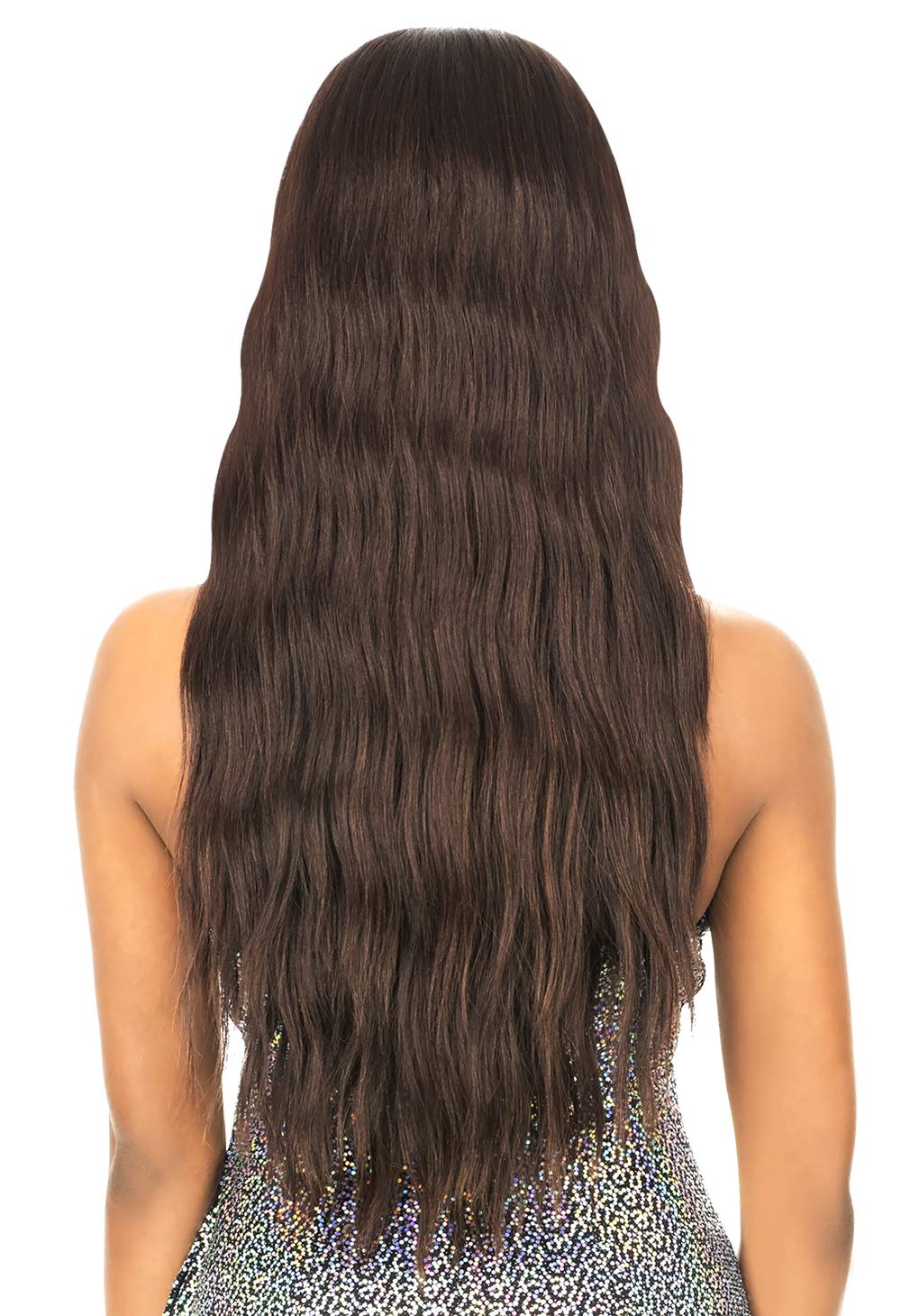 New Born Free Magic Lace Front Wig Beautiful Long Length Wavy I & Free Part Style Synthetic High Heat Resistant Fibers - MLI321 (1)