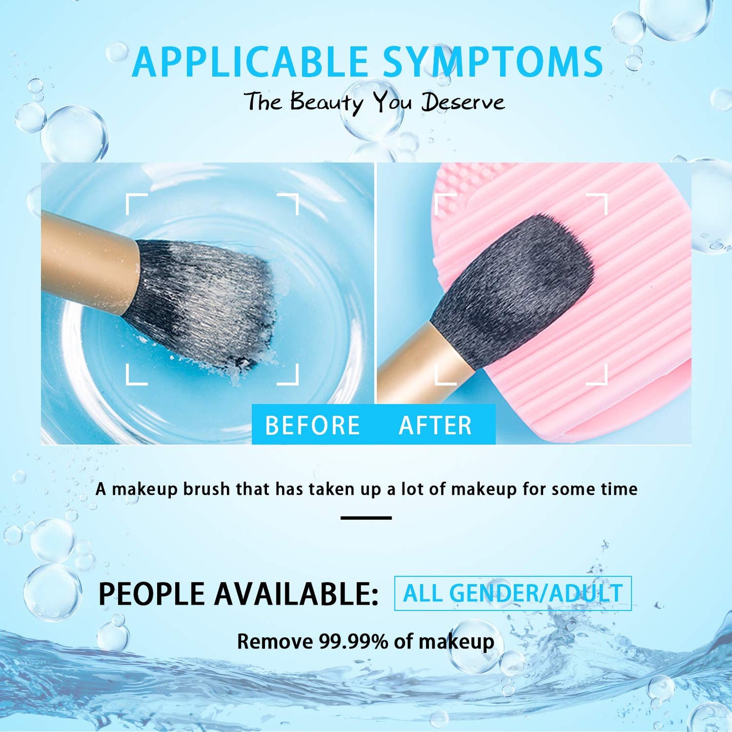 Felico Makeup Brush Cleaner for Cosmetic Brushes, No-washing Quick Drying Deep Cleaning Spray Ideal for Makeup Brushes Sponges for Women Girls 3.38 oz Beauty & Personal Care Felico