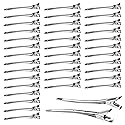 Neworkg 50pcs 3.5 Inches Duck Bill Hair Clips, Superior Silver Alligator Curl Clips with Holes, Hairdressing Salon Hair Grip, DIY Accessories Hairpins Beauty & Personal Care Neworkg
