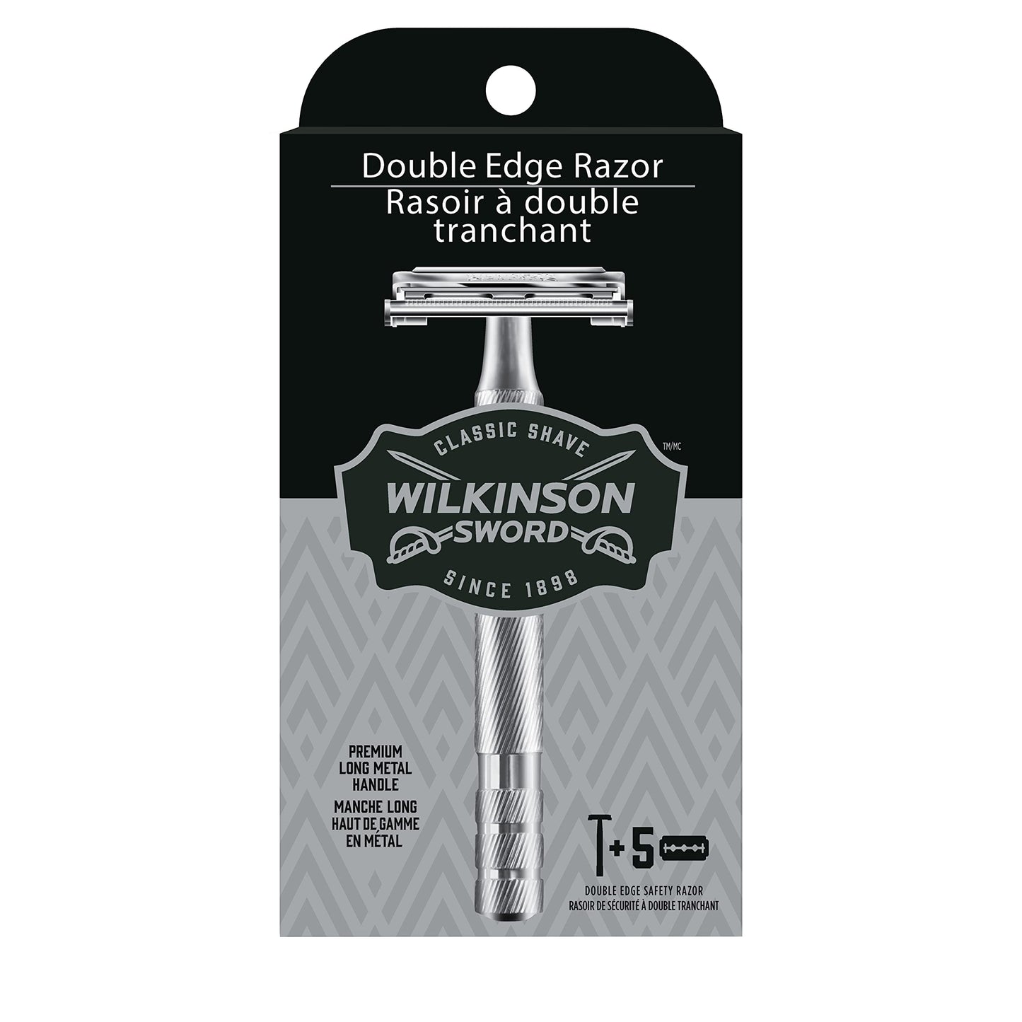 Wilkinson Sword Double Edge Razor for Men With 5 Double Edge Razor Blades Refills Beauty and Personal Care Wilkinson Sword