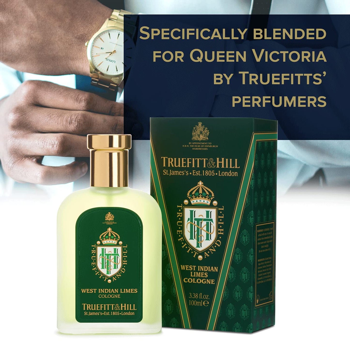 Truefitt & Hill Luxury Cologne - West Indian Limes - Premium Long-Lasting Citrus and Clove Men's Fragrance Presented in a Beautifully Etched Beauty & Personal Care Truefitt & Hill