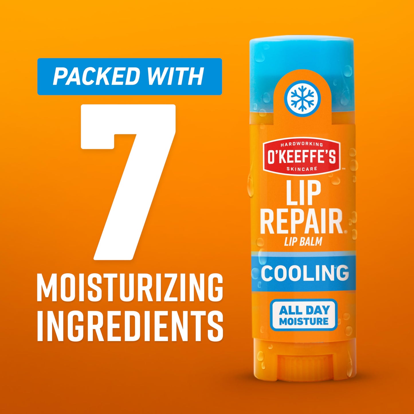 O'Keeffe's Lip Repair Lip Balm With Cooling Relief for Dry, Cracked Lips - Stick (2 Pack) - Moisturizer for Very Dry Lips Beauty & Personal Care O'Keeffe's
