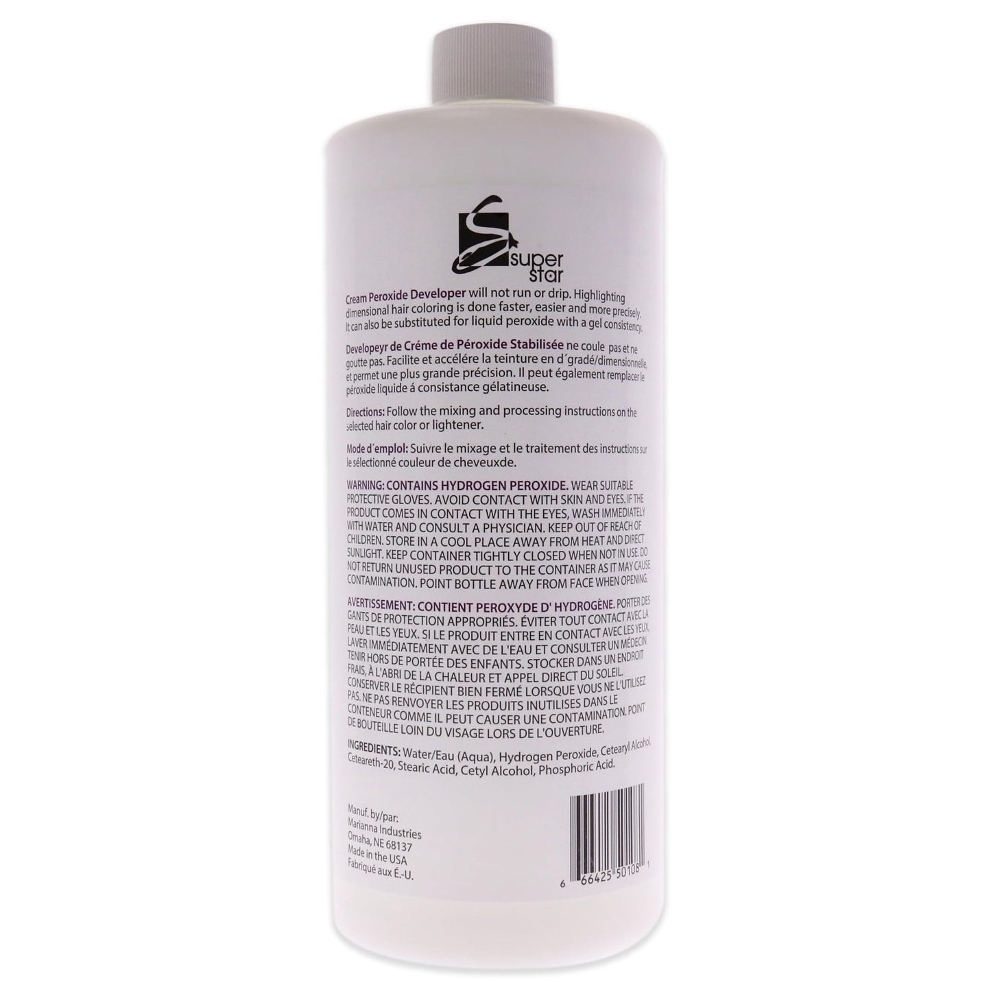 SUPER STAR 10v Cream Peroxide Developer, 32 Fluid Ounce Beauty & Personal Care Super Star