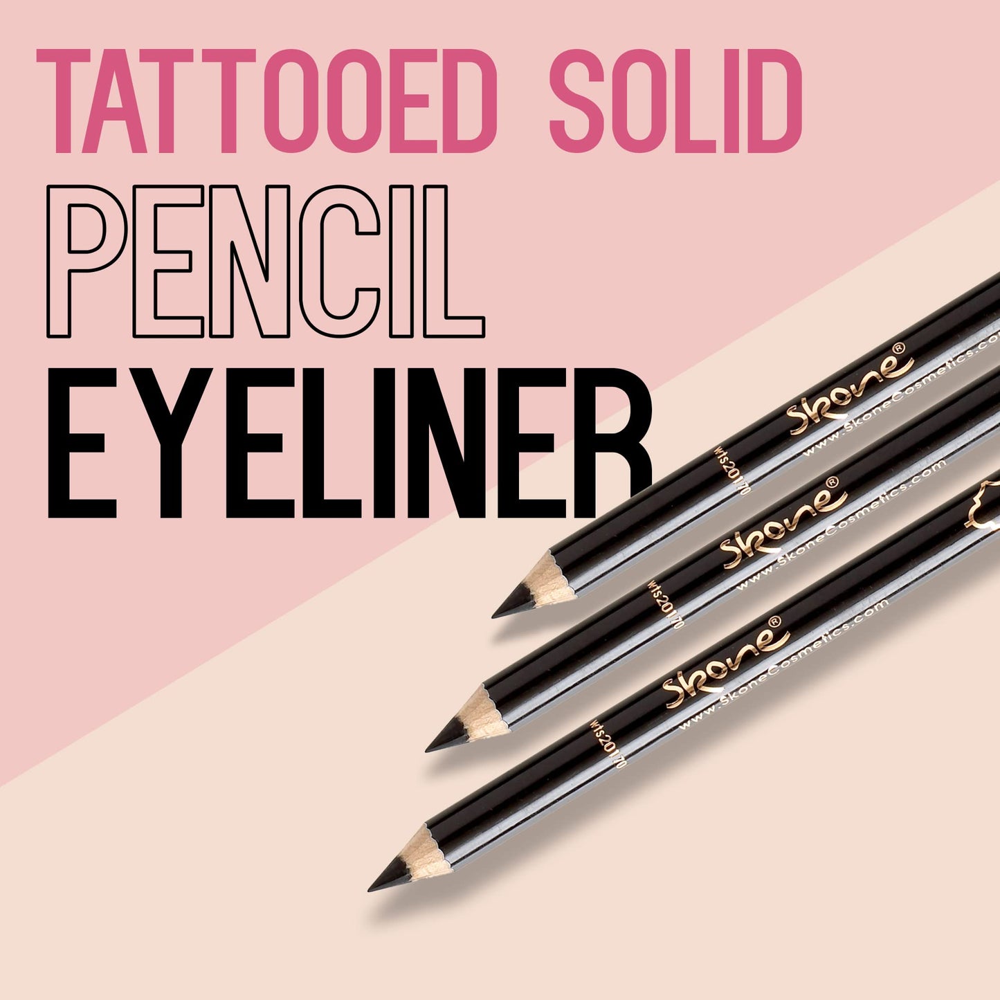 Skone Cosmetics Tattooed Solid Eyeliner - Waterproof, Smudge-Proof, Long-Lasting Pencil for Precise Eye Definition - Ultra-Smooth, Soft Glide Beauty & Personal Care Skone