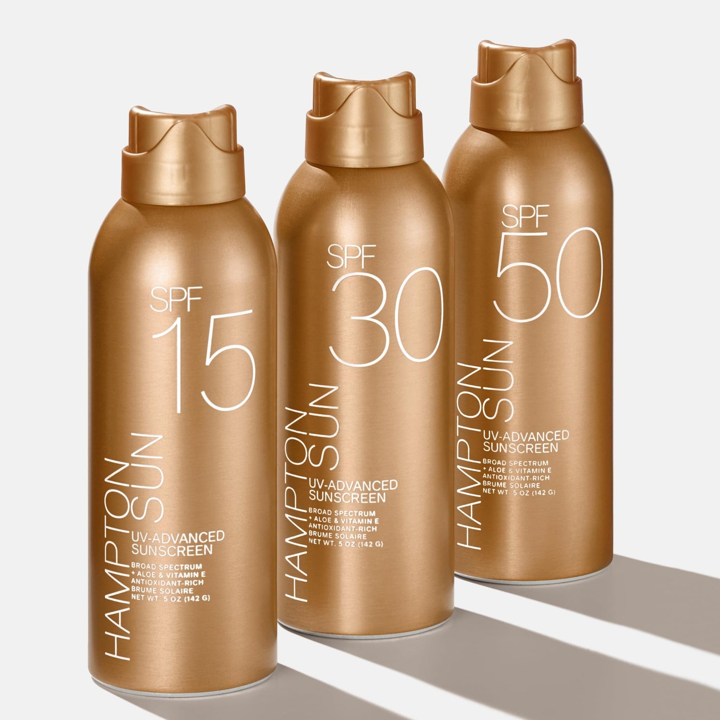 Hampton Sun SPF 15 Continuous Mist Sunscreen, Broad Spectrum UVA/UVB | Advanced Water + Sweat Resistance, Antioxidant-Rich Vitamin E + Aloe Beauty & Personal Care Hampton Sun