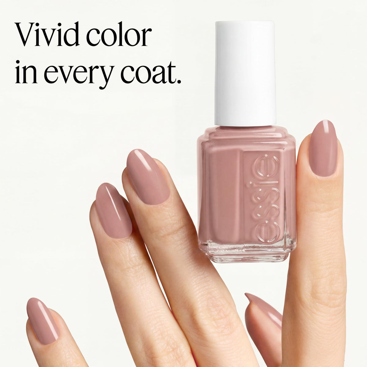 essie Nail Polish, Salon-Quality Soft Beige Pink Nude Nail Polish, Vegan, Topless and Barefoot, 0.46 fl oz