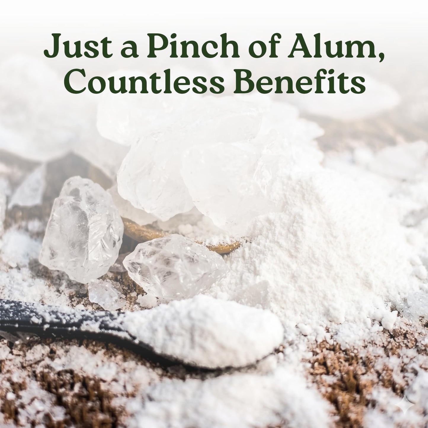 Alum Powder for Skin, Piedra de Alumbre en Polvo (3.5 oz - 100g), Fitkari Alum Stone for Face, Granulado Alumbre para Lavado Intimo, Tawas Allum Salt Beauty and Personal Care Shudh Online