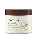 Aveeno Positively Radiant Daily Gel Facial Moisturizer with Hyaluronic Acid & Tone-Correcting Soy, Hydrating & Brightening Gel Face Cream Evens Skin Beauty & Personal Care Aveeno