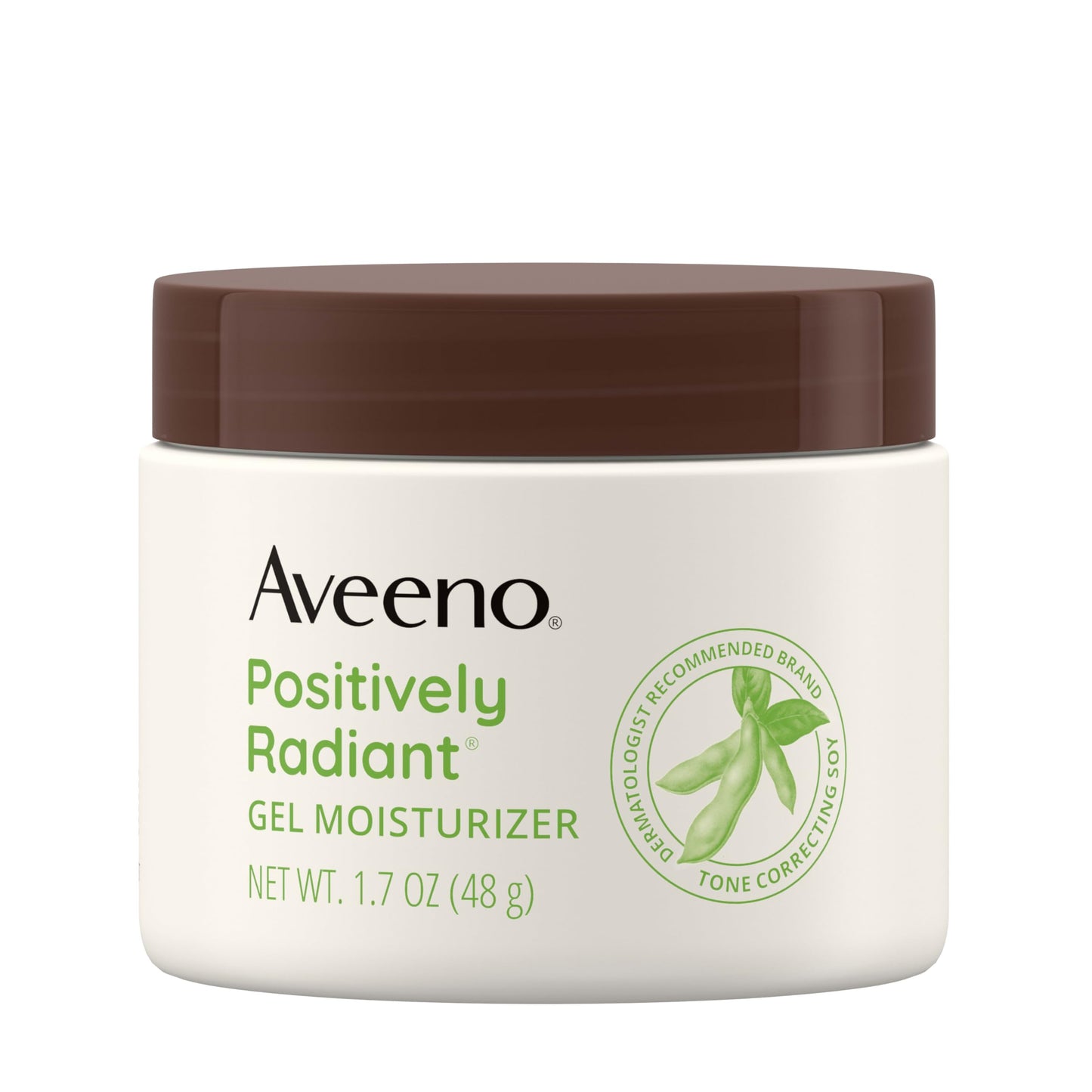 Aveeno Positively Radiant Daily Gel Moisturizer, 1.7oz – Hydrating Face Cream with Hyaluronic Acid & Soy to Brighten & Even Tone Beauty & Personal Care Aveeno