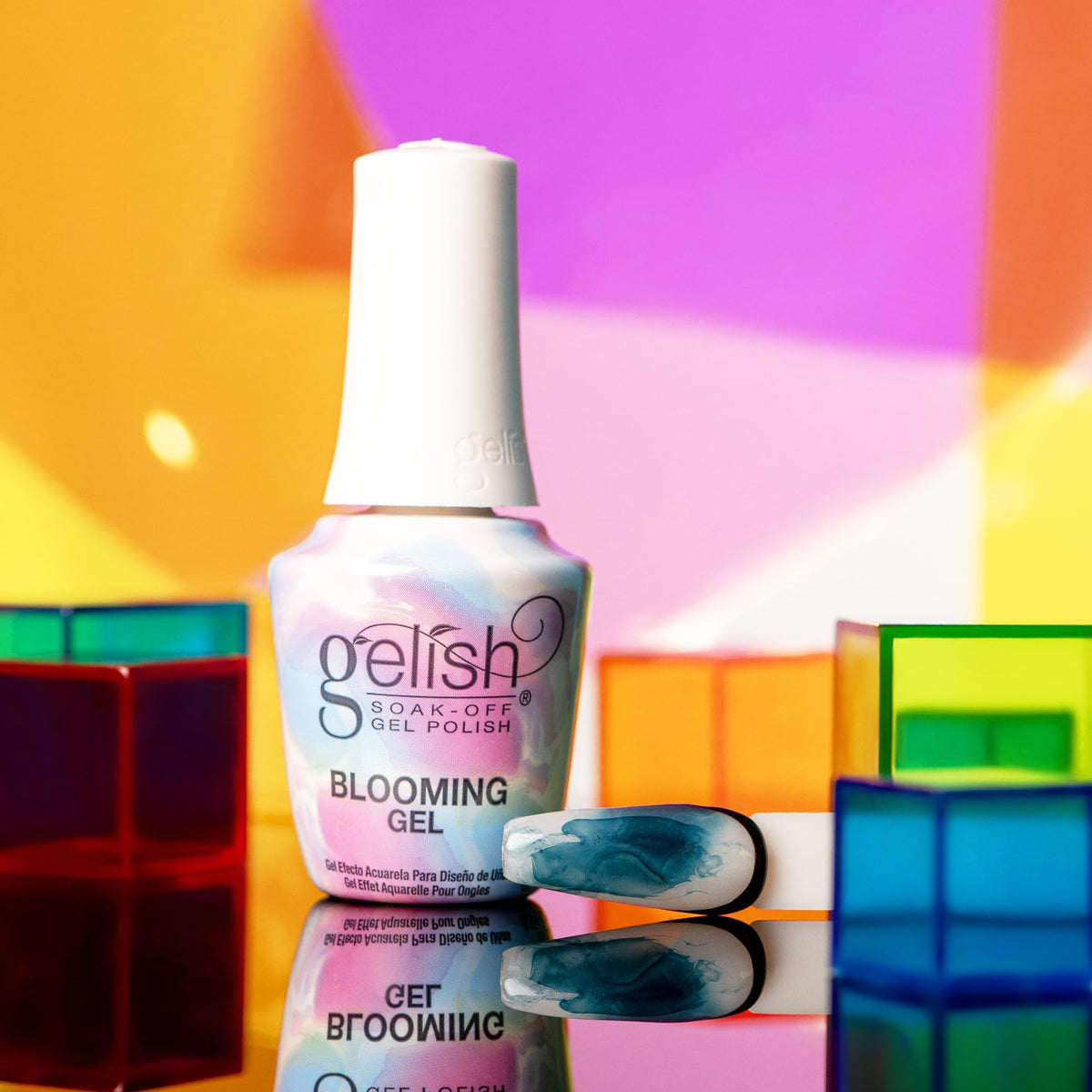 Gelish LED Marble & Watercolor Nail Art Design Coat - Blooming Gel, 15mL