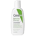CeraVe Hydrating Face Wash | 3 Fluid Ounce Travel Size | Daily Facial Cleanser for Dry Skin | Fragrance Free Beauty & Personal Care CeraVe