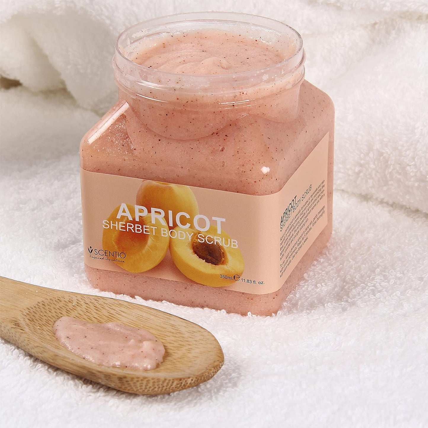 SCENTIO APRICOT ANTI-AGING SHERBET SCRUB 350 ML. Beauty & Personal Care SCENTIO