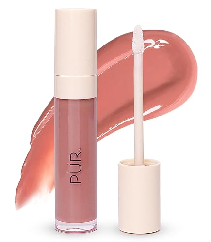 PÜR MINERALS Glossy Lip Tint, Plumping Tinted Lip Oil- Hydrate & Plumps with Buildable, Non-Sticky & High Shine Formula - Jajoba Oil, Vitamin E Beauty & Personal Care PÜR MINERALS