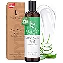Beauty by Earth Aloe Vera Gel - USA Made with Natural & Organic Ingredients, Pure Aloe Vera Plant Gel for Face Mask, Hair & Skin with Vitamin C & E Beauty & Personal Care Beauty by Earth