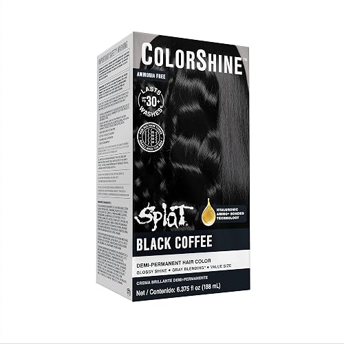 Splat ColorShine Demi-Permanent Hair Color, Black Coffee Beauty & Personal Care Splat