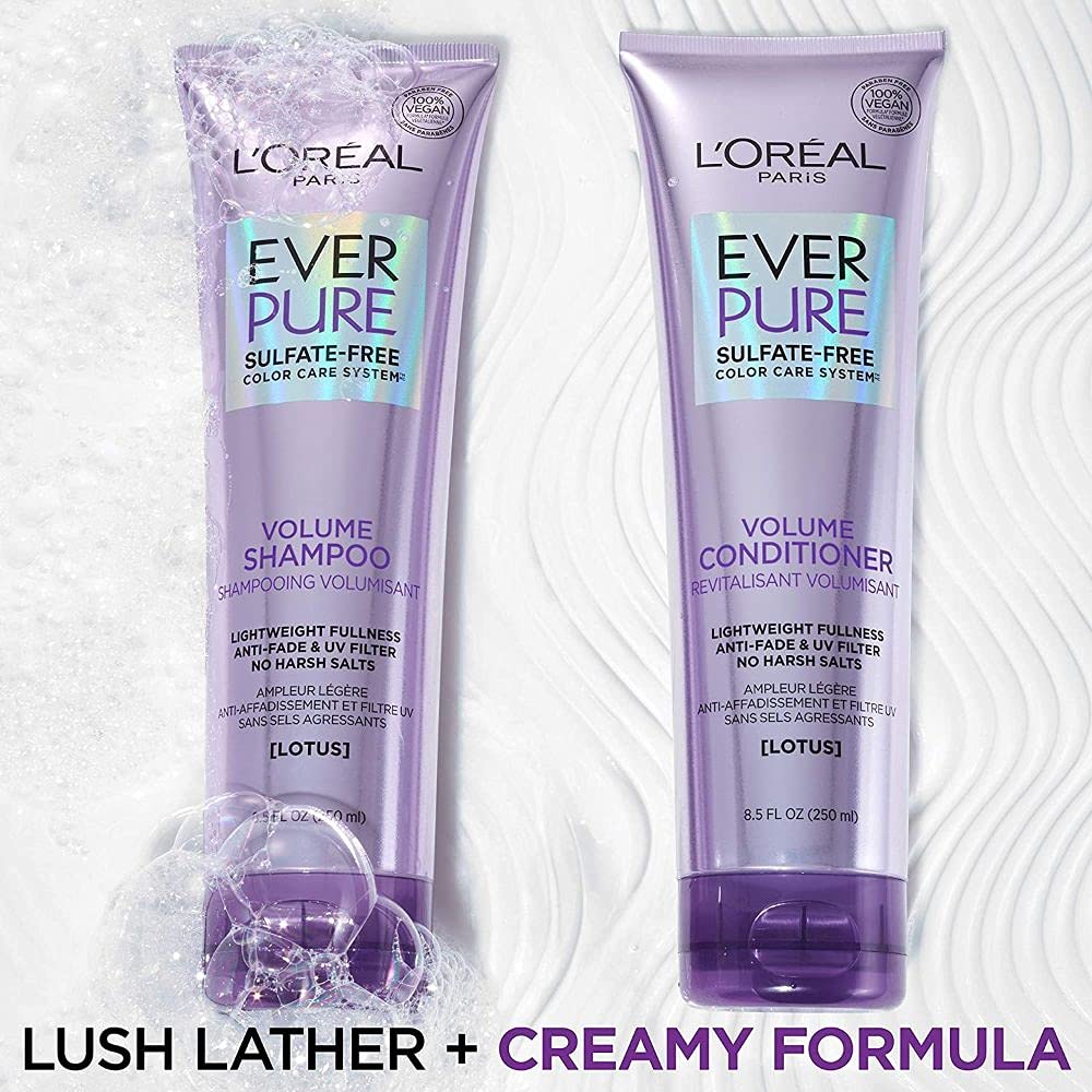 L'Oreal Ever Pure Volume Conditioner Lotus, 8.5 Fl Oz (Pack of 2) Beauty & Personal Care L'Oreal Paris