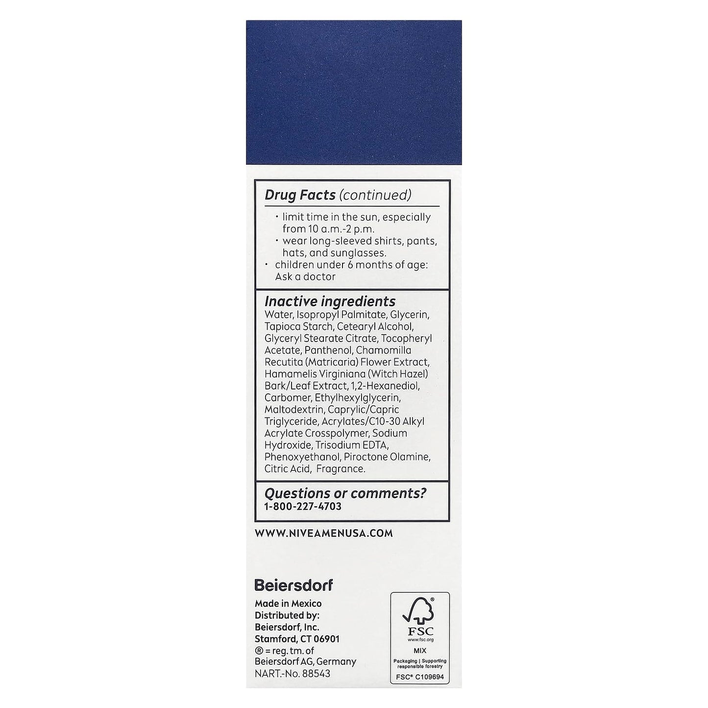 NIVEA Men Sensitive Protective Lotion Sunscreen SPF 15 2.5 oz (Pack of 3) Beauty & Personal Care NIVEA