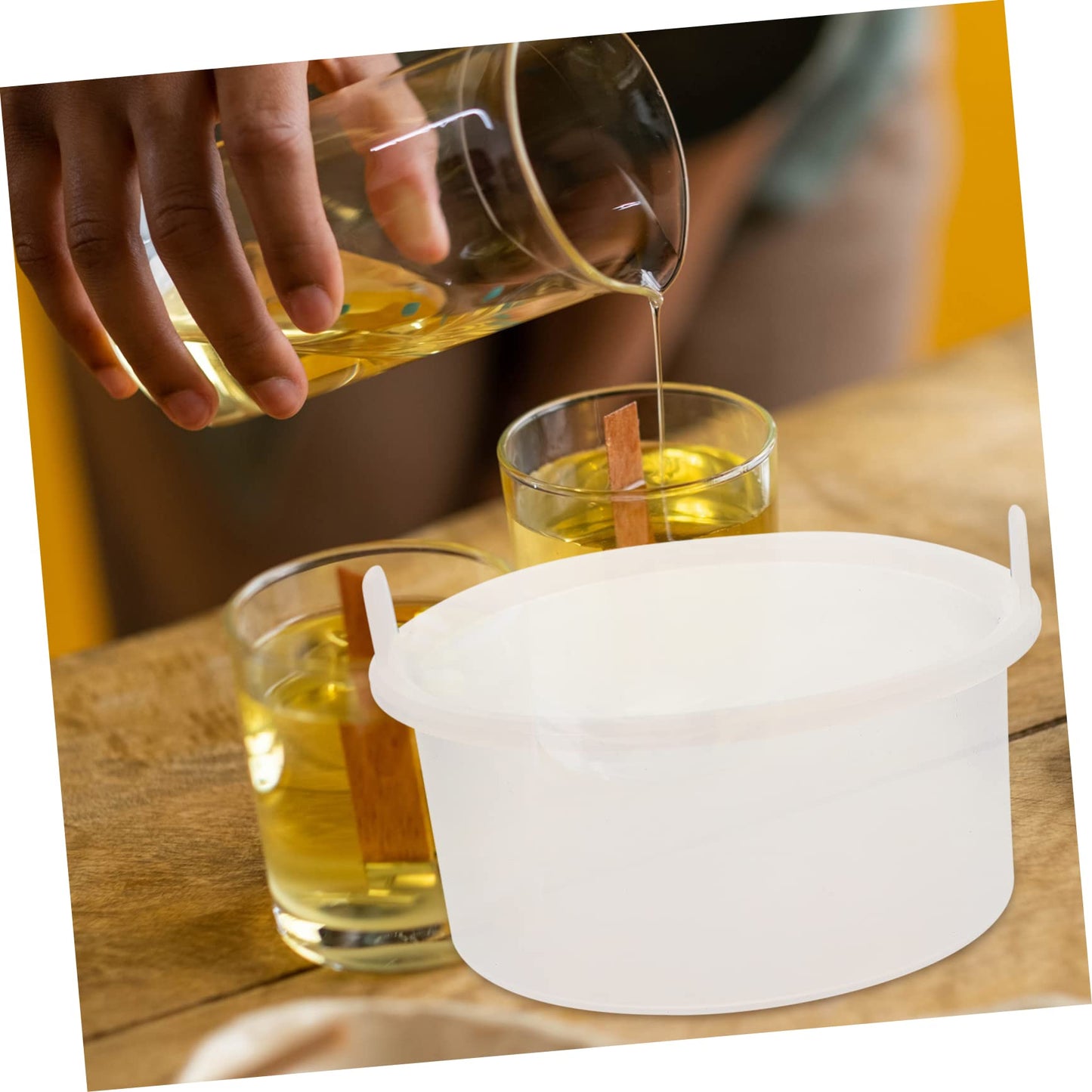 Ipetboom 1pc Silicone Wax Melting Bowl Heat-resistant Accessory for Wax Heater for Hair Removal and Candle Melting Suitable for Home and Beauty Salon Beauty and Personal Care Ipetboom