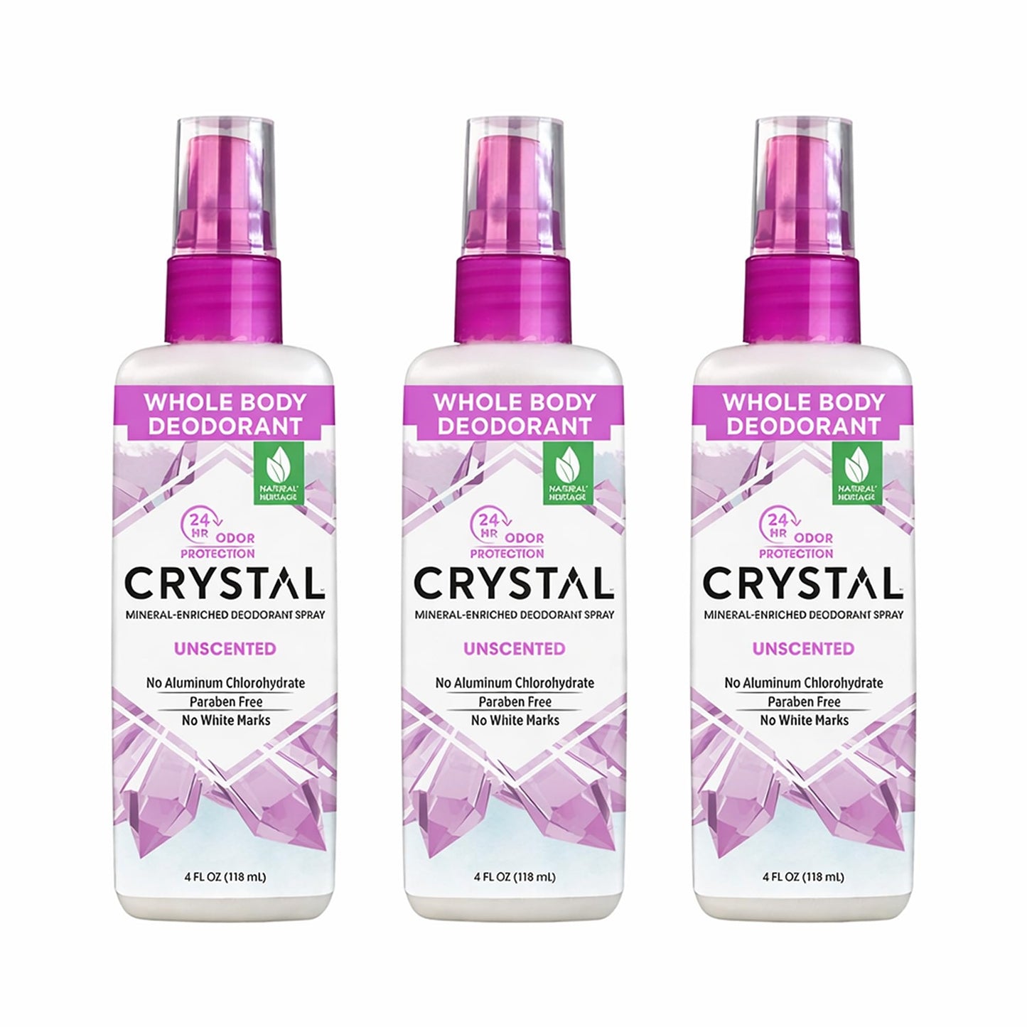 Crystal Body Deodorant Spray-4 fl oz, 2 pack Beauty and Personal Care Crystal Essence