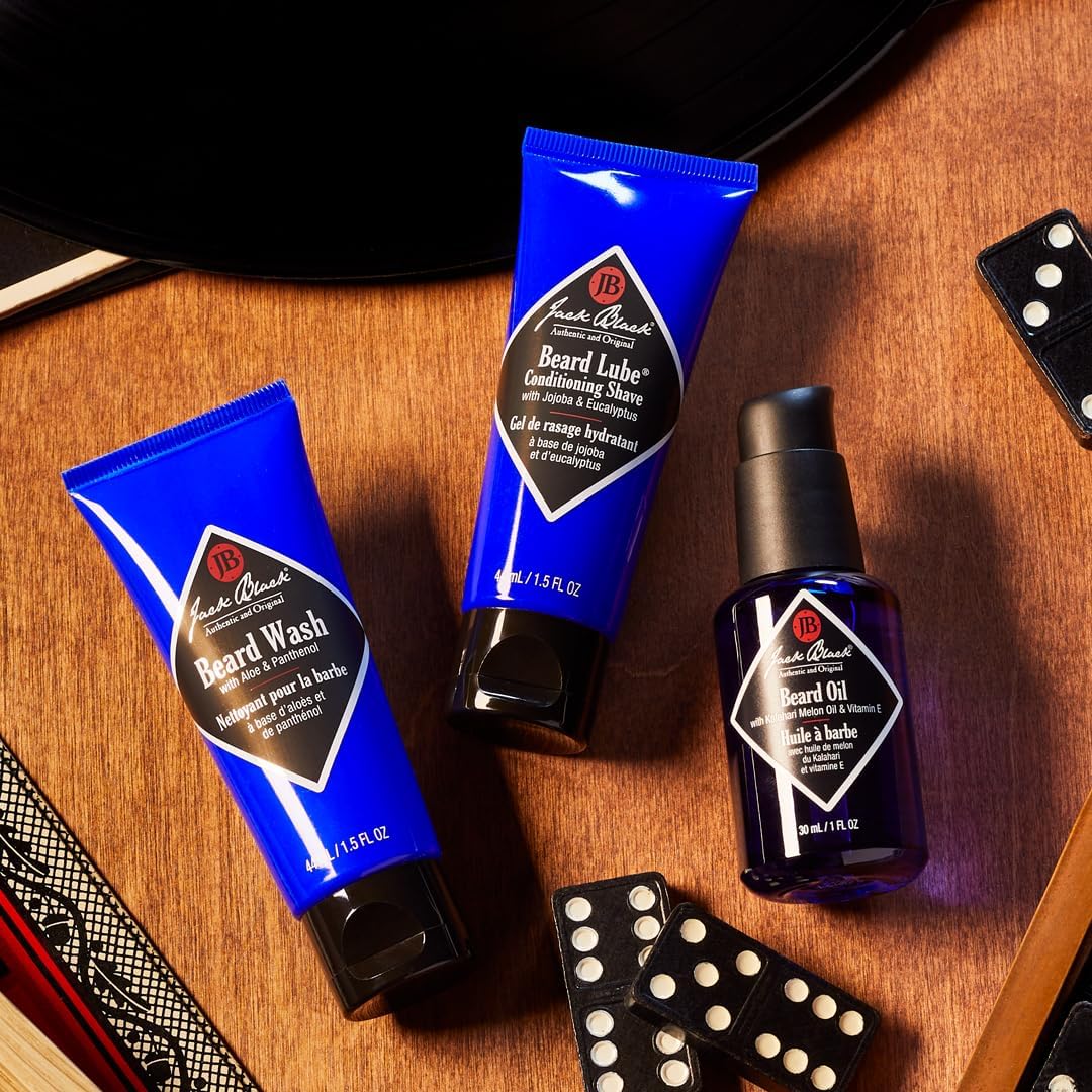Jack Black Beard Grooming Kit - Travel Size Mens Beard Kit Gift Set Beauty & Personal Care Jack Black