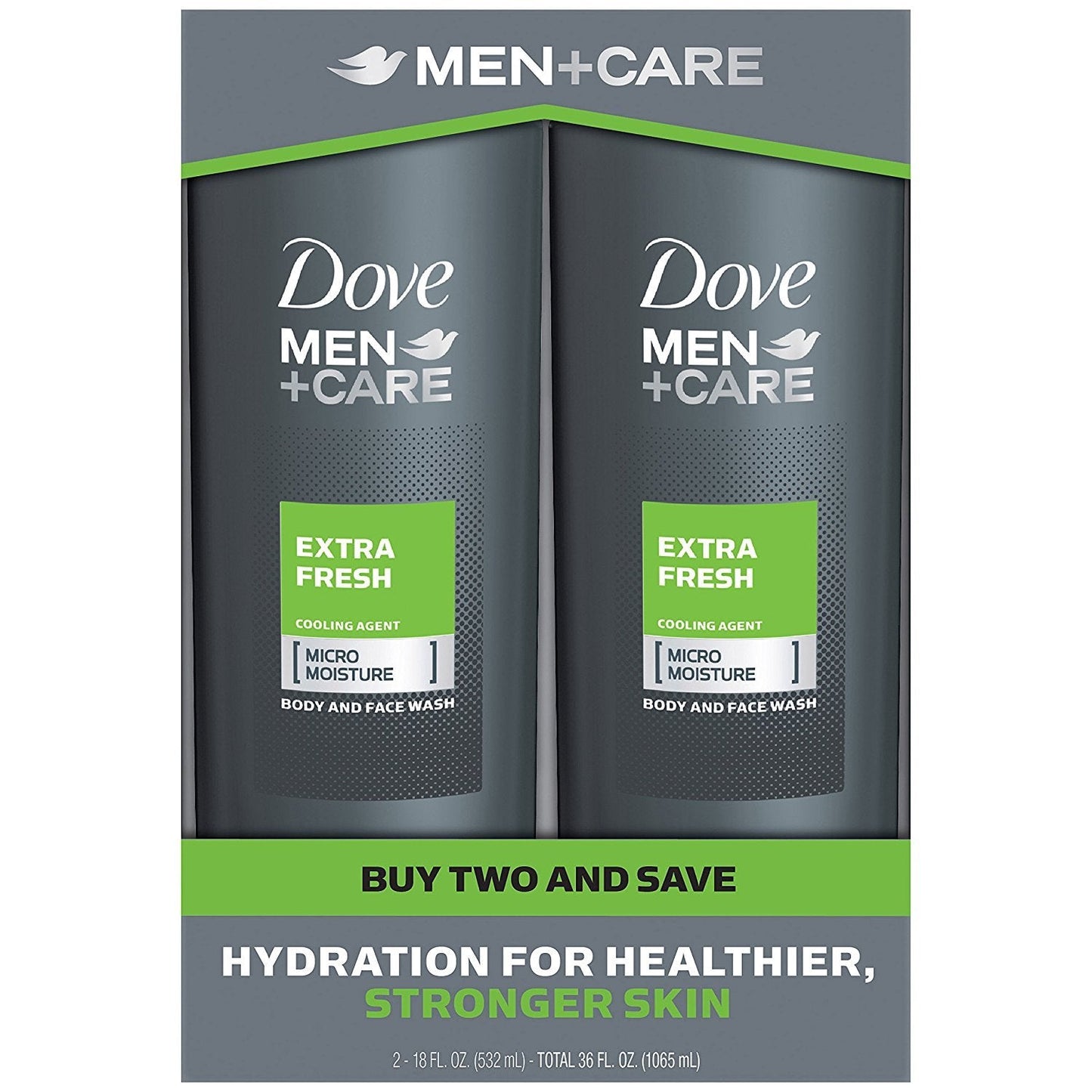 Dove Men+Care Body Wash, Extra Fresh 18 oz, Twin Pack Beauty & Personal Care Dove
